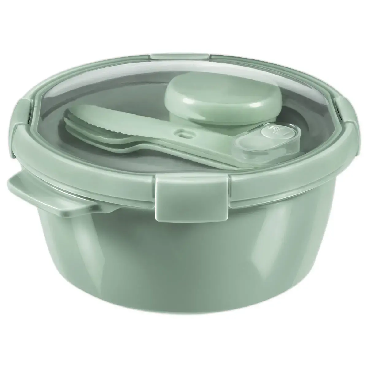 Voedselcontainer hermetisch rond 1,6L met bestek - Curver
