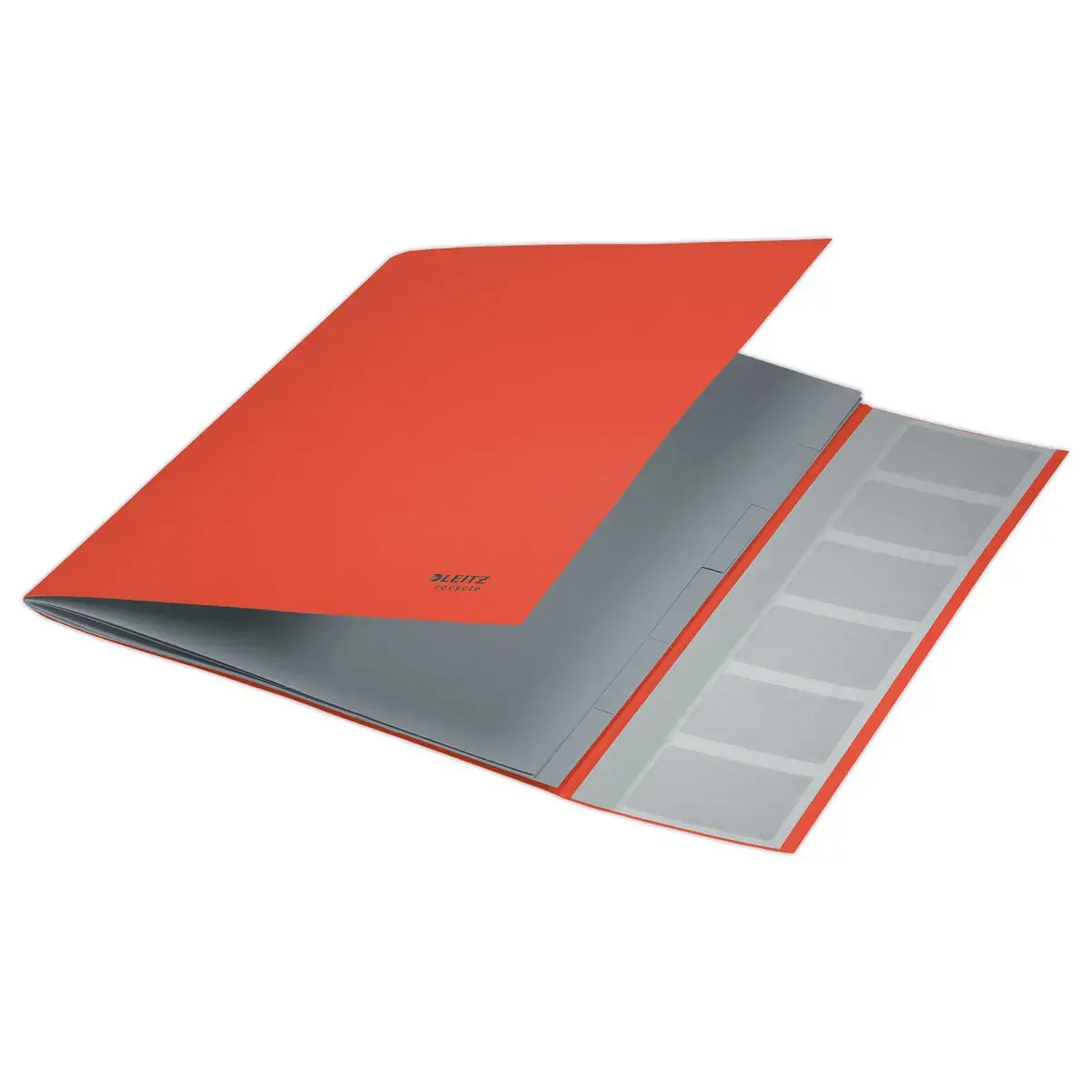 Sorteermap met elastieken - 6 tabbladen- 100% gerecycleerd - Rood - LEITZ 