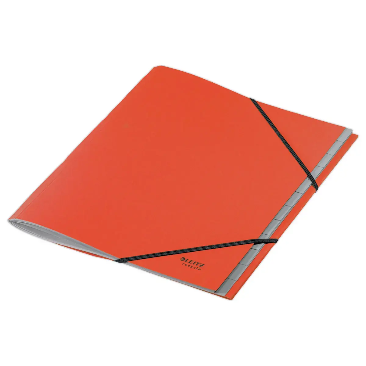 Leitz 12-tasten ordner met elastieken - 100% gerecycled - Rood