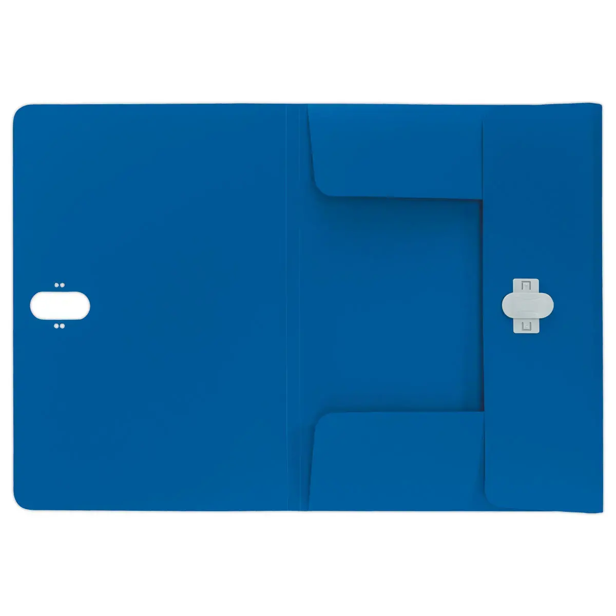 Map LEITZ 3 flappen - gerecycleerd PP - blauw 