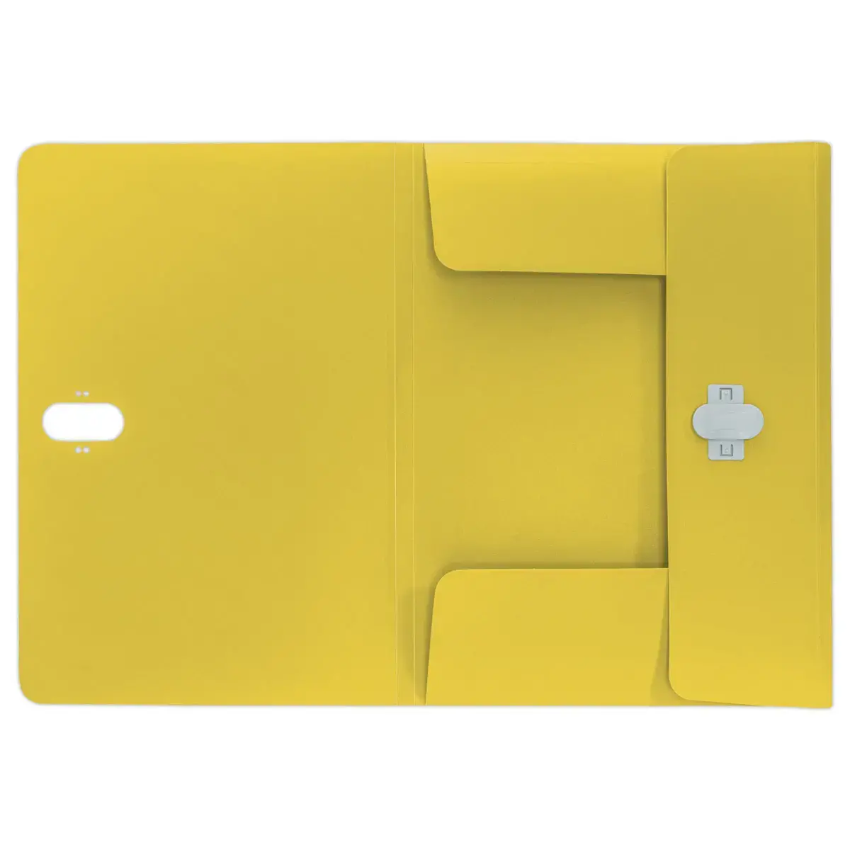 Map LEITZ 3 flappen - gerecycleerd PP - geel