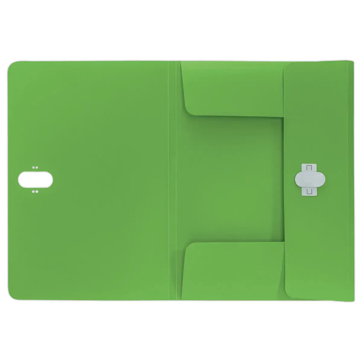Map LEITZ 3 flappen - gerecycleerd PP - groen