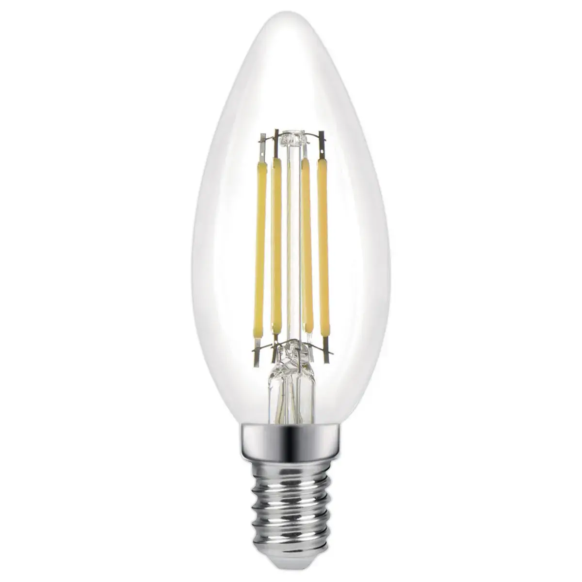 Omni filament LED kaarsvormige lamp E14 4,2W 470LM 4000K helder