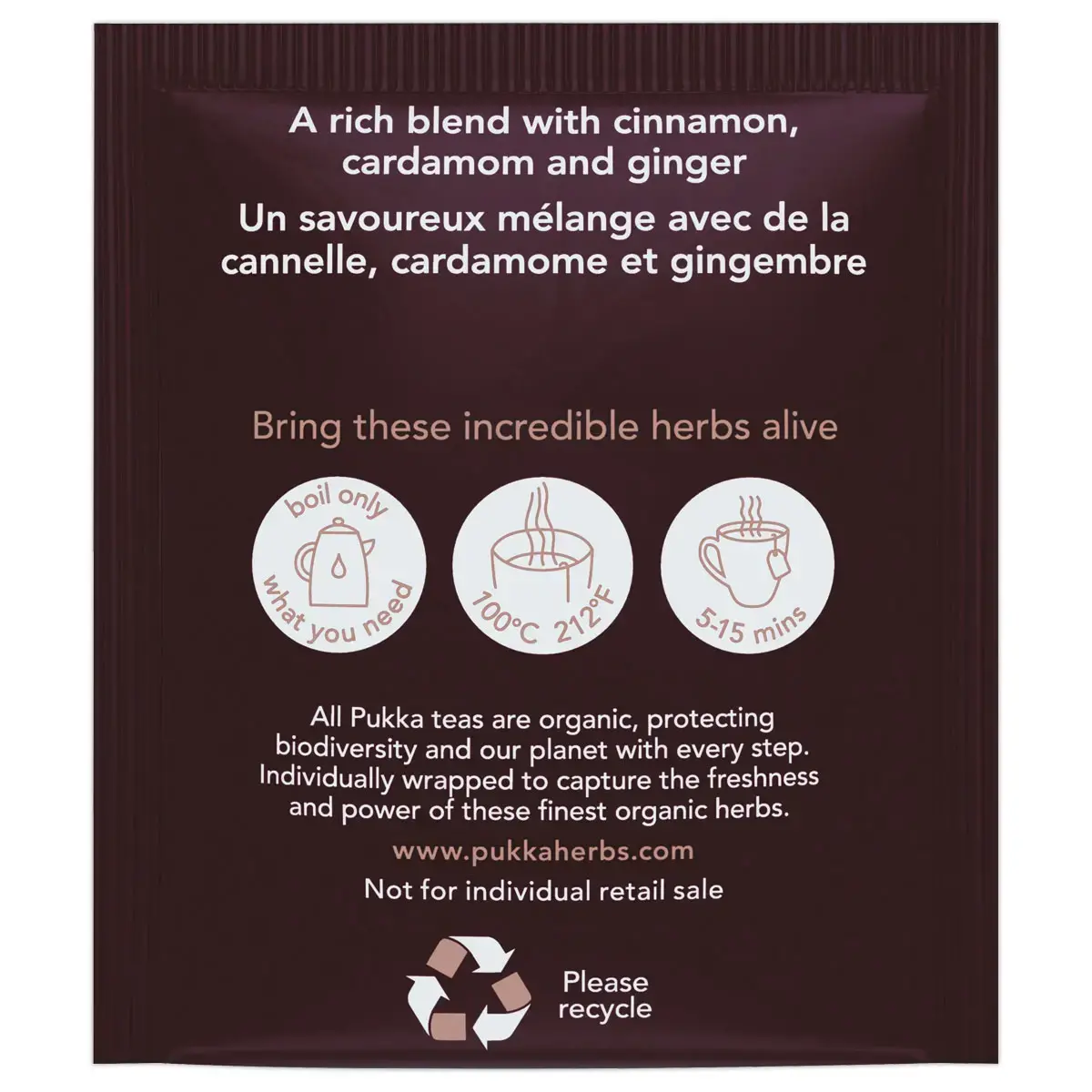 20 sachets zwarte thee Pukka originele bio Chai