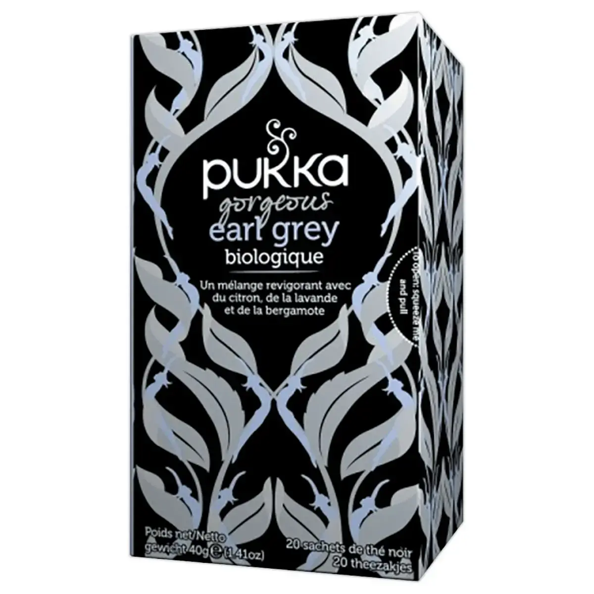 20 Pukka gorgeous Earl Grey biologische zwarte theezakjes