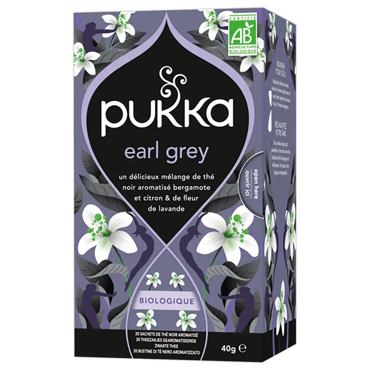 20 Pukka gorgeous Earl Grey biologische zwarte theezakjes