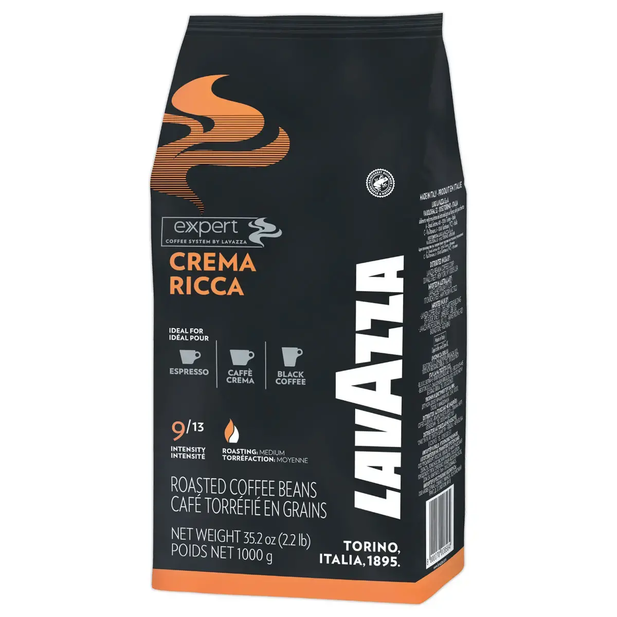 Koffiebonen 1kg LAVAZZA Crema Ricca RFA 