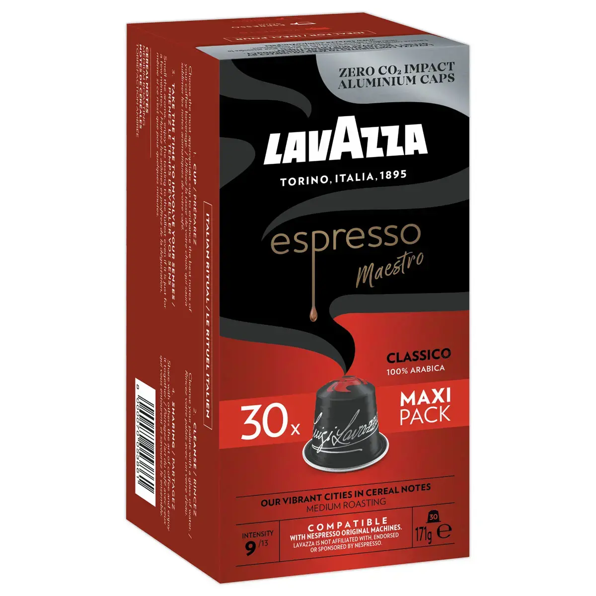 30 capsules LAVAZZA Espresso Classico