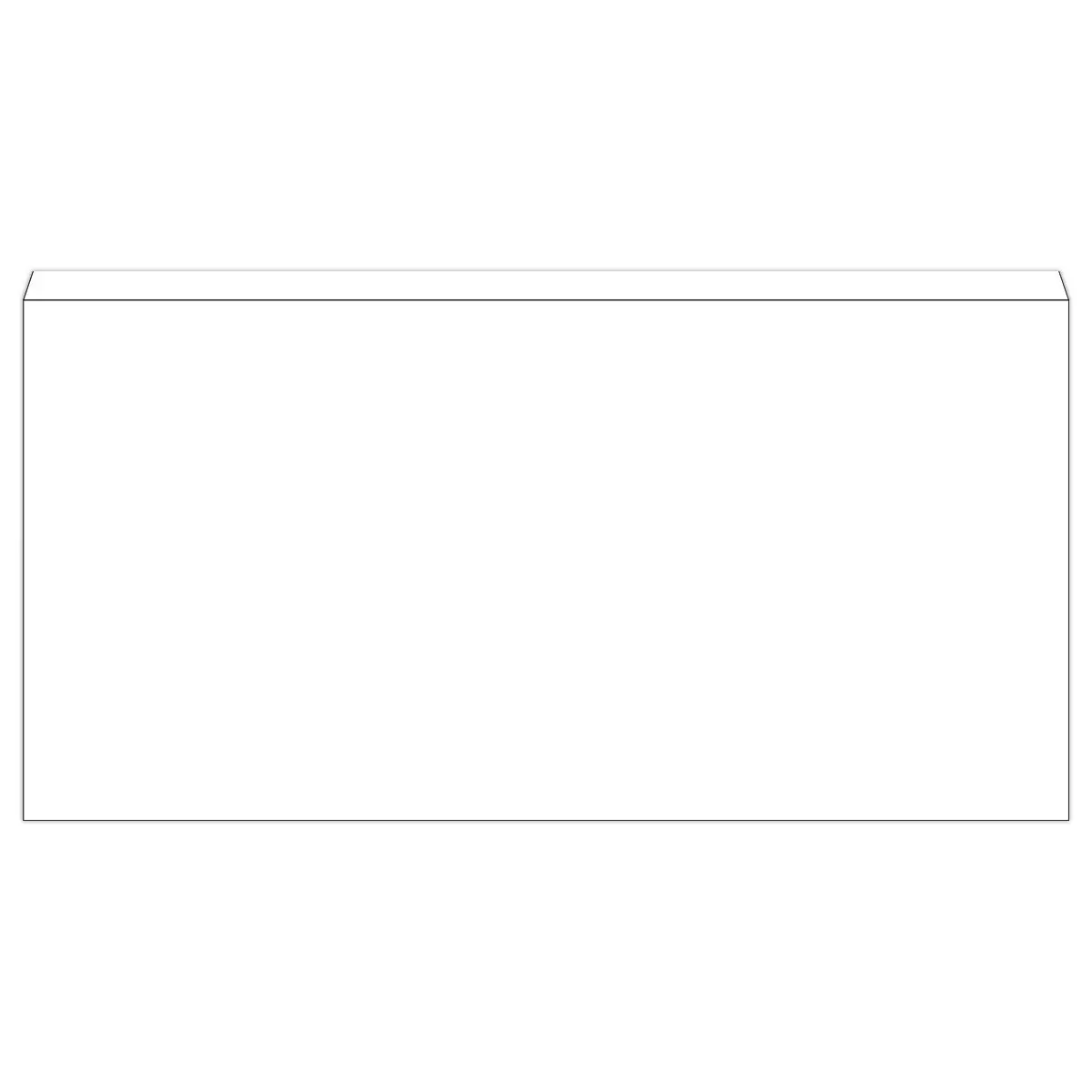 500  witte enveloppen 114x229 80gr zelfklevend Fiducial 