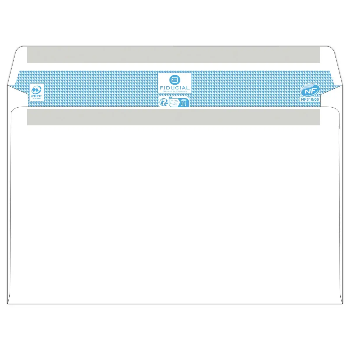 500 witte enveloppen 162x229 fen 45x10080gr zelfklevend Fiducial