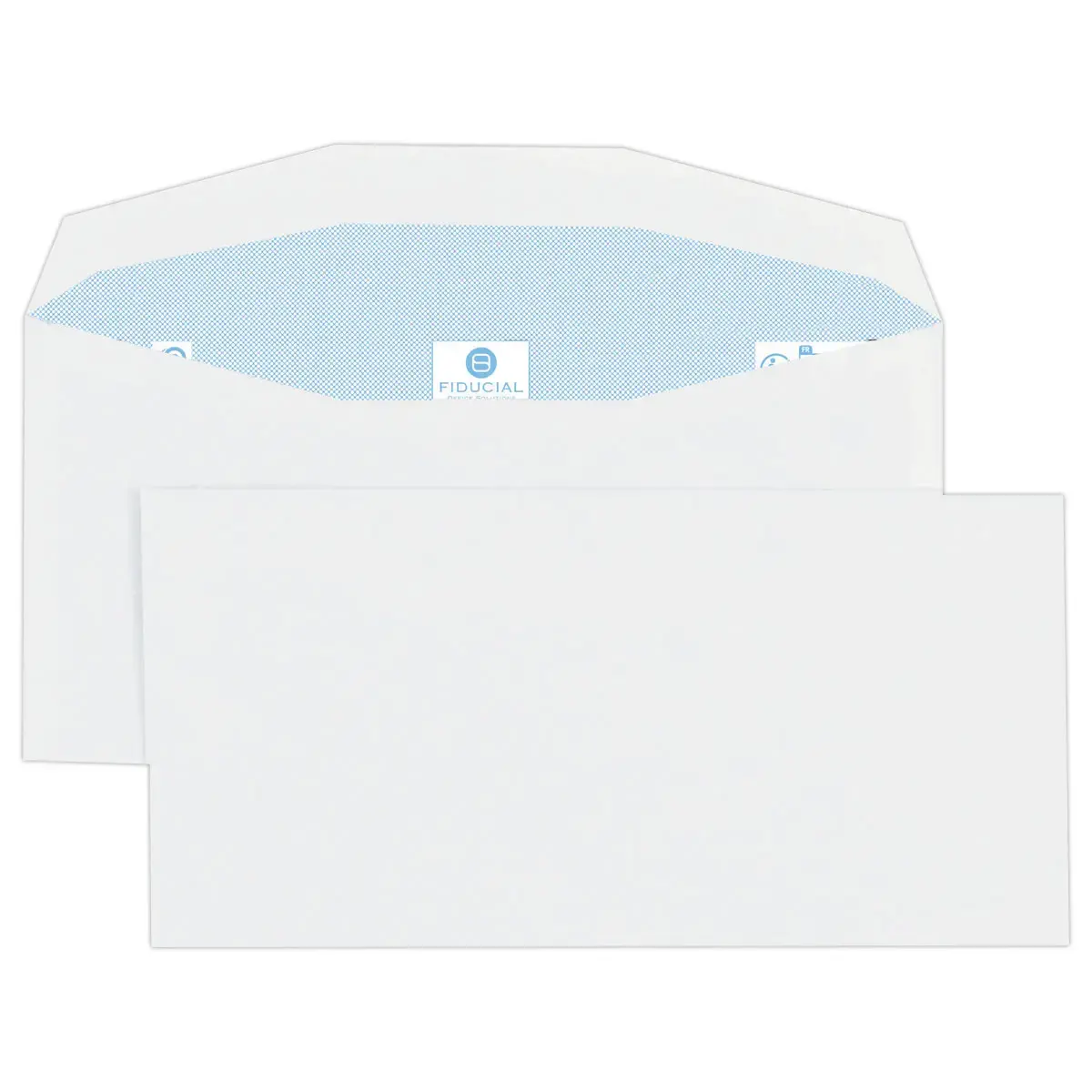 1000 witte MSPA-enveloppen 114x229 80g met gom.