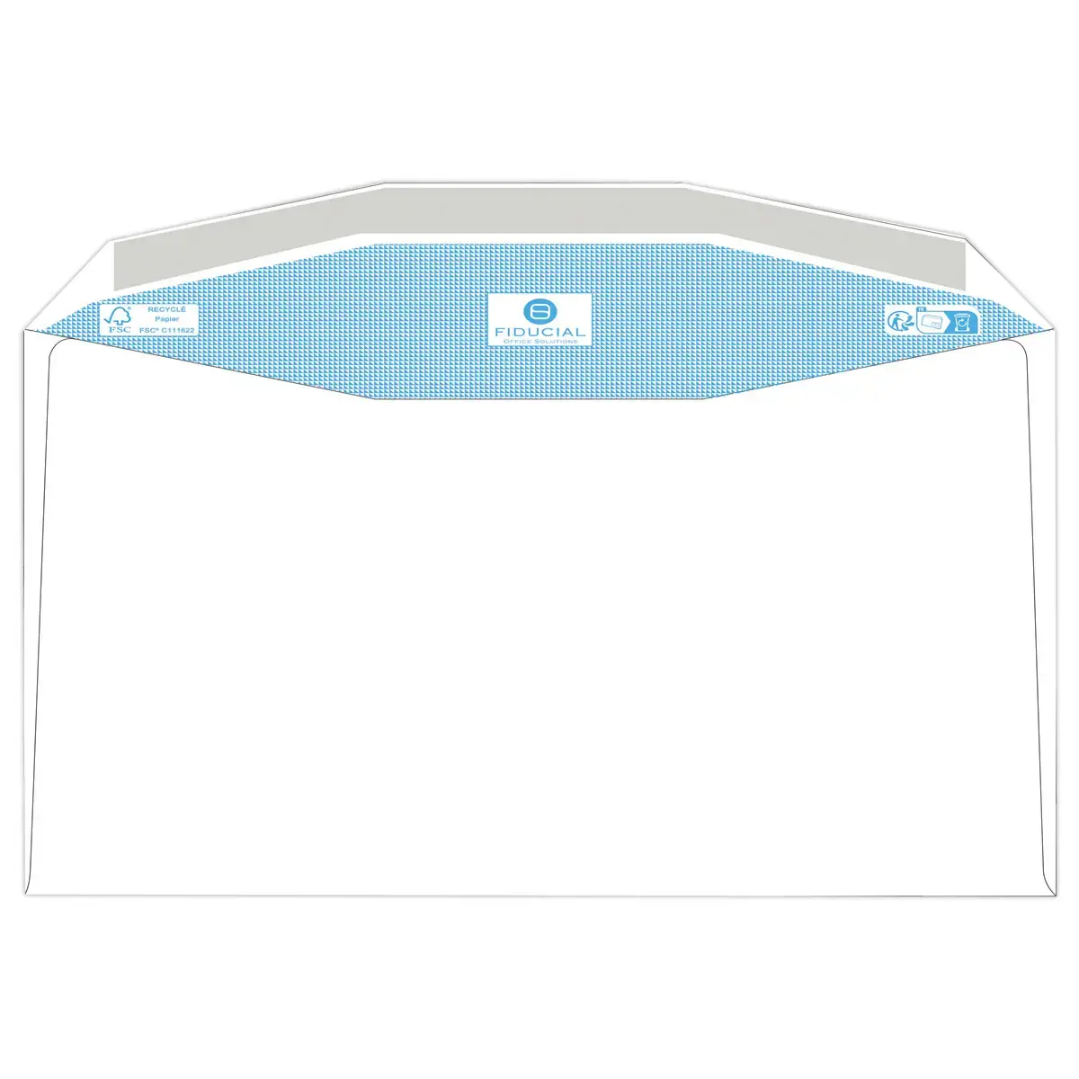 500 witte MSPA-enveloppes 162x229 ven 45x100 80gr gecoat gerecycled