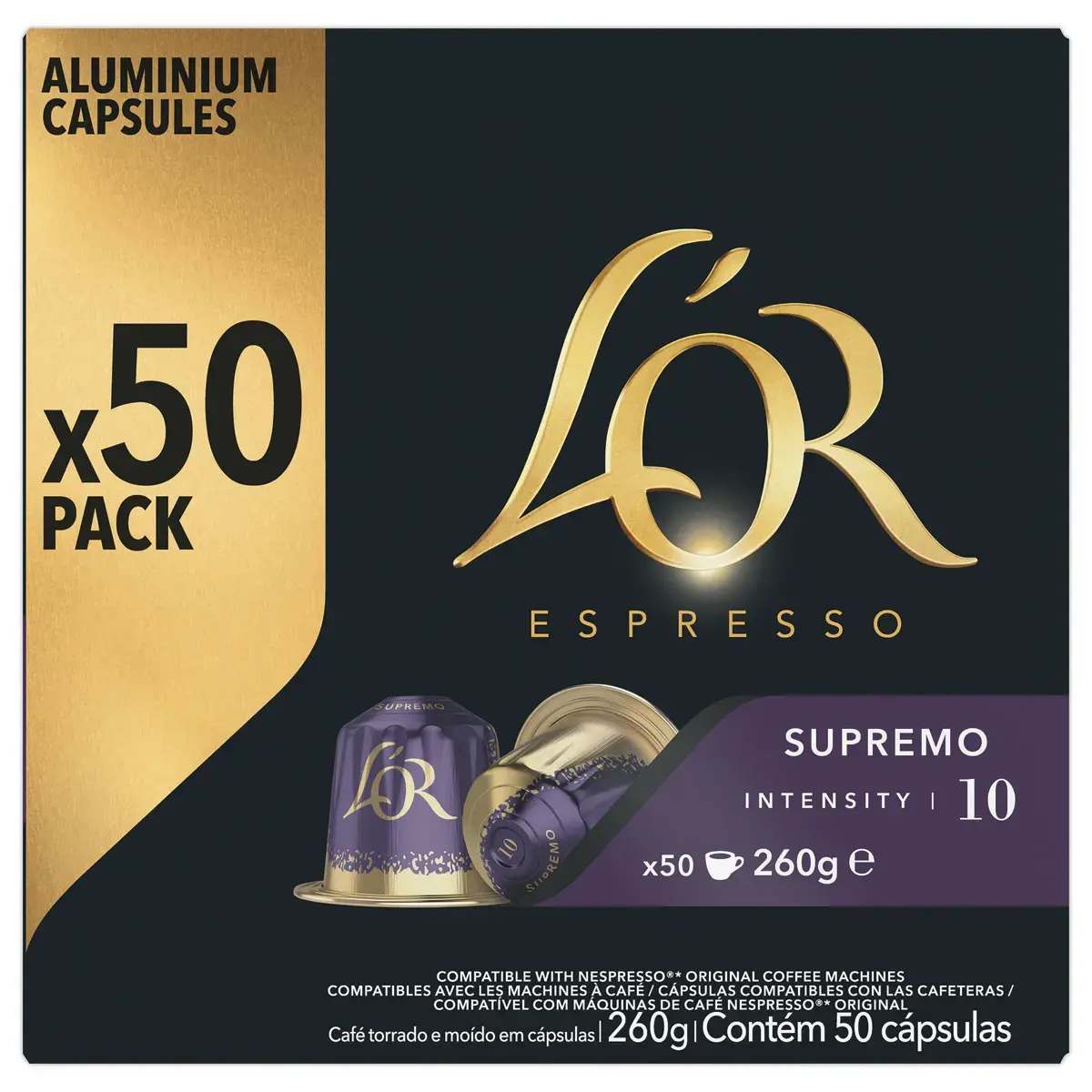 50 koffiecapsules L'OR Espresso Supremo