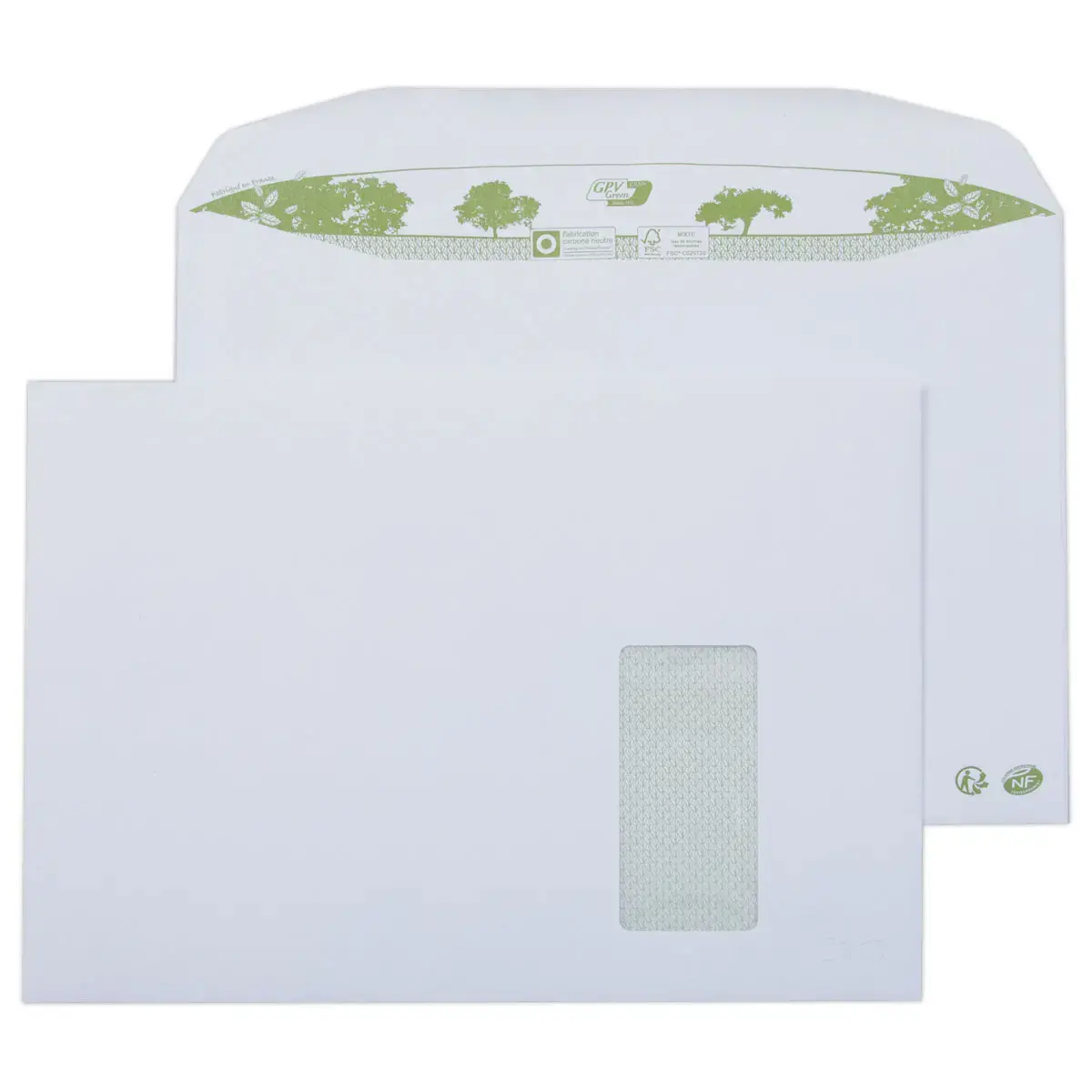 250 MSPA extra witte enveloppen 229x324 mm fen 105x50 recyl 80g gummiband