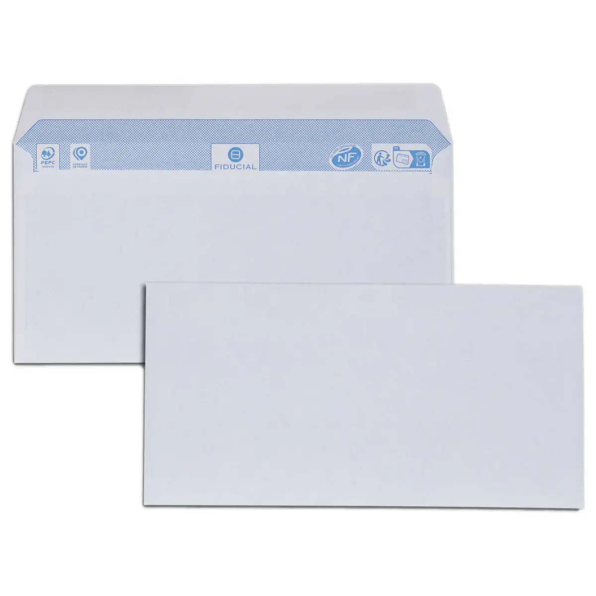 1000 Witte retourenveloppen 105x212 75g