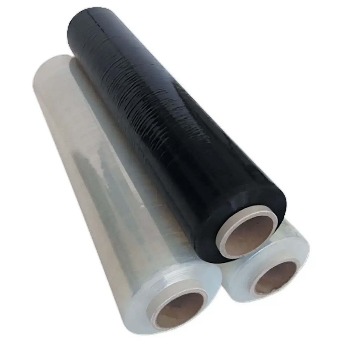 6 handmatige stretchfolie rollen 17µ - 450mm x 270m wit
