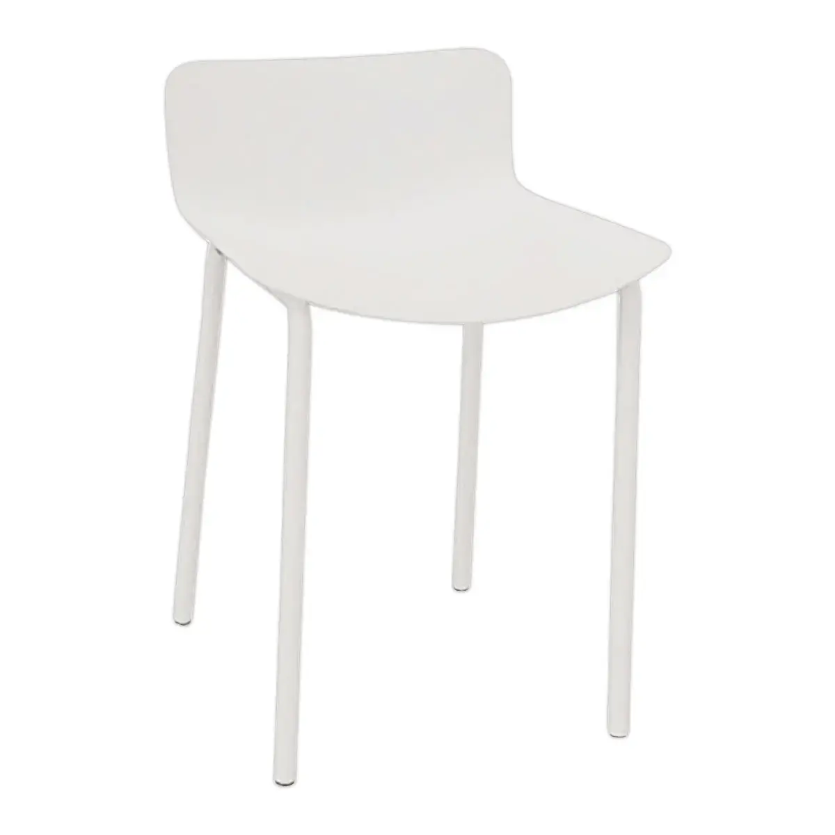 Tabouret POPP met lage rugleuning wit H60 