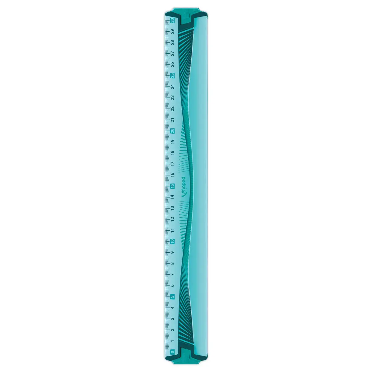 Plat regel 30 cm - ONBREKBAAR, assorti in blauw of groen
