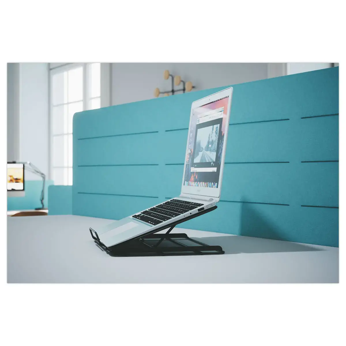 Ergonomische ondersteuning voor laptop 