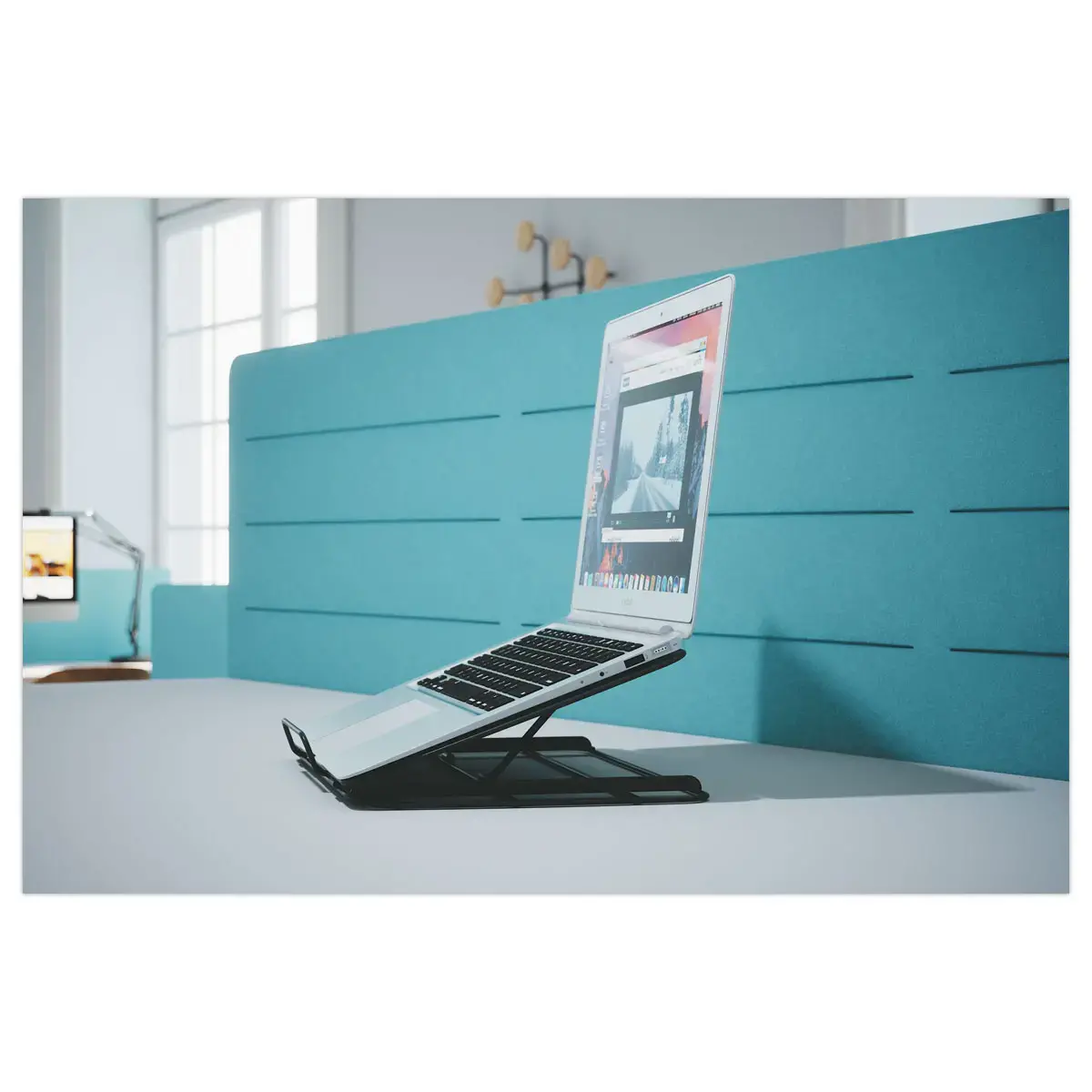 Ergonomische ondersteuning voor laptop 