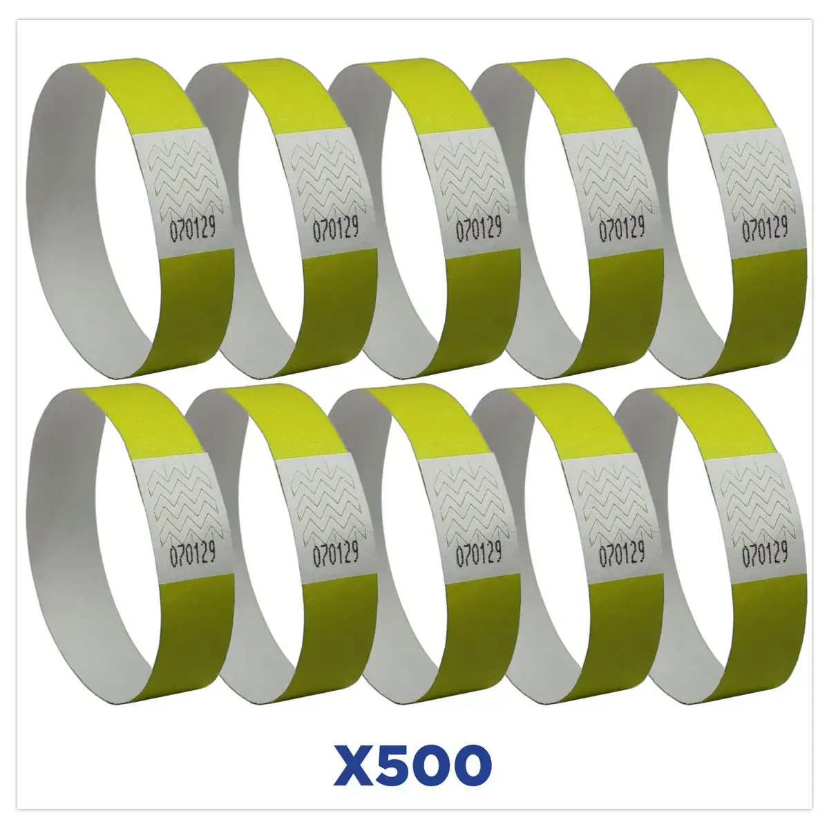500  Tyvek &reg; armbanden x500 
