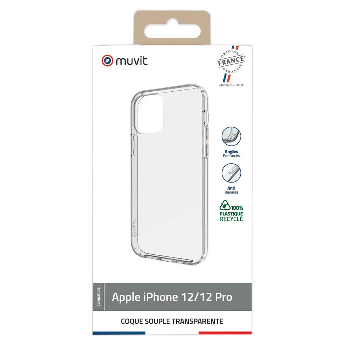 Transparante zachte hoes voor iPhone 12/12 PRO
