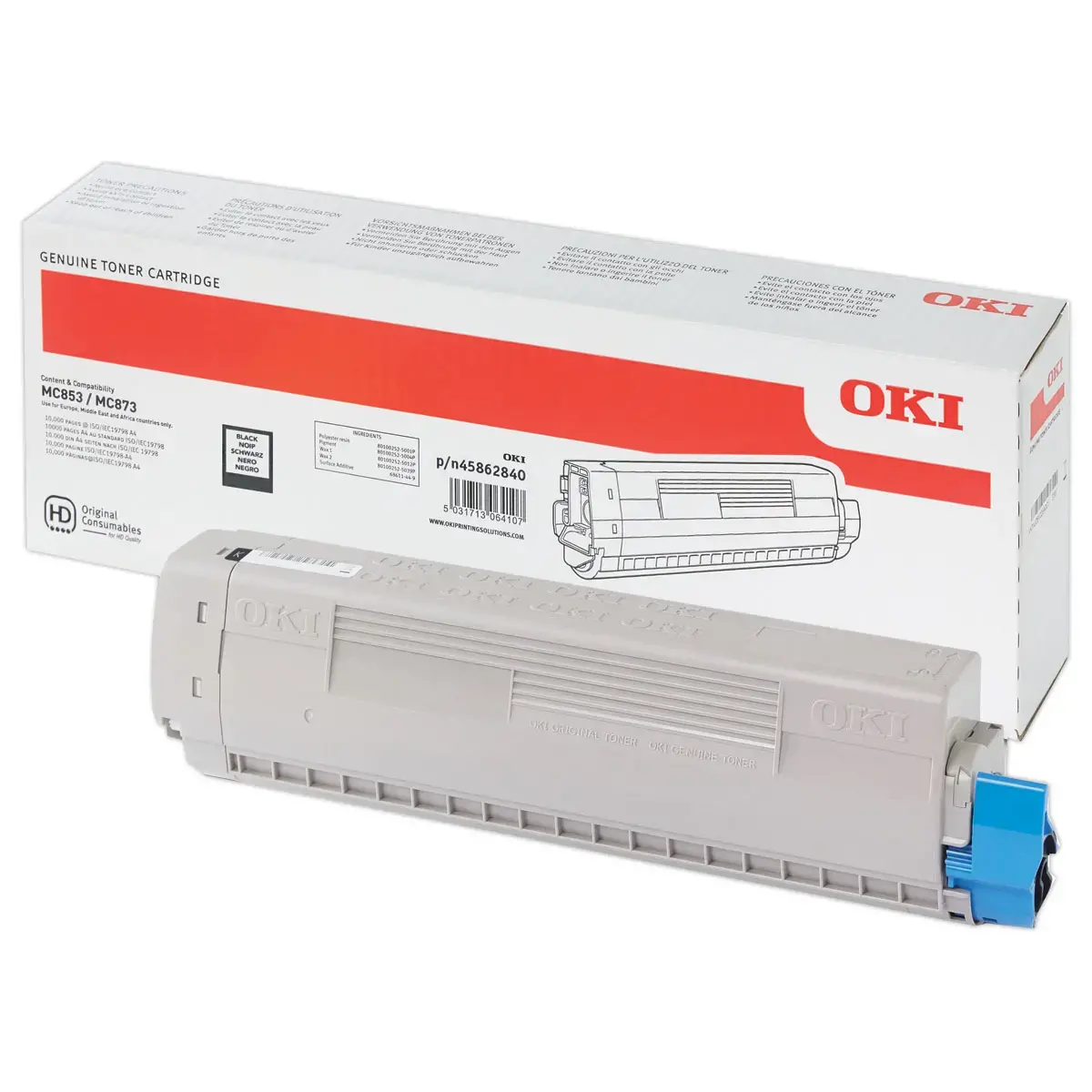 Toner OKI 45862840 - Zwart