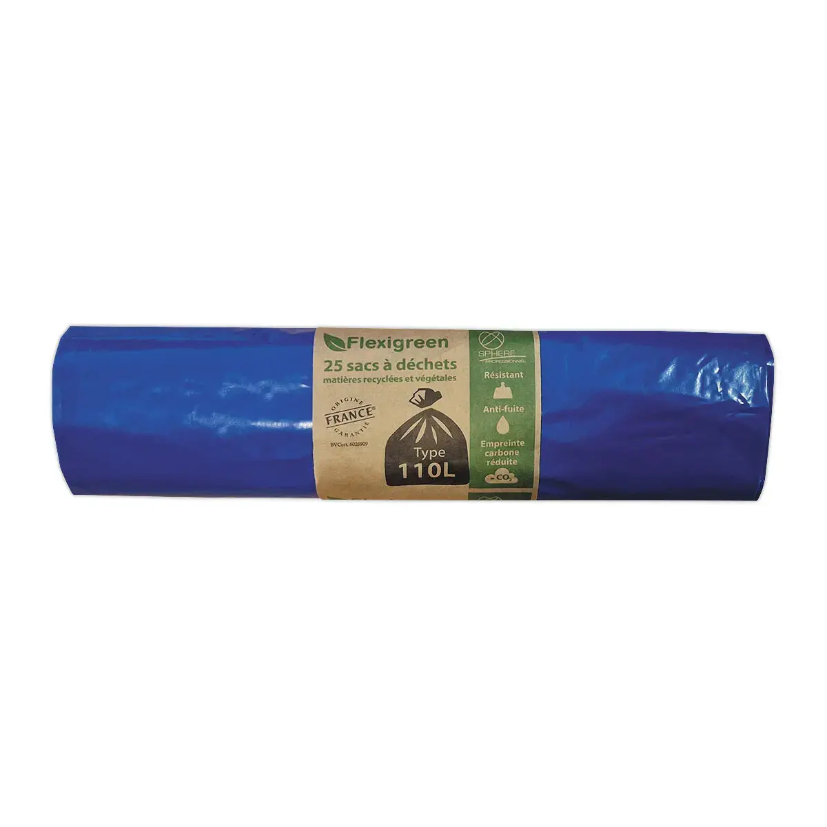 25 Blauwe vuilniszakken 110 L