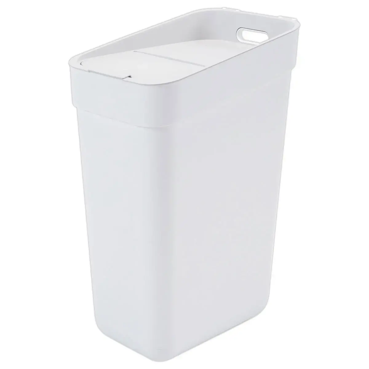 Afvalbak voor gescheiden afval, klaar om te verzamelen, 30l - wit/grijs
