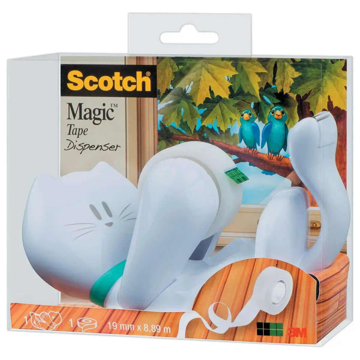 Katrol + 1 rol Scotch® Magic 19mmx 8,89m