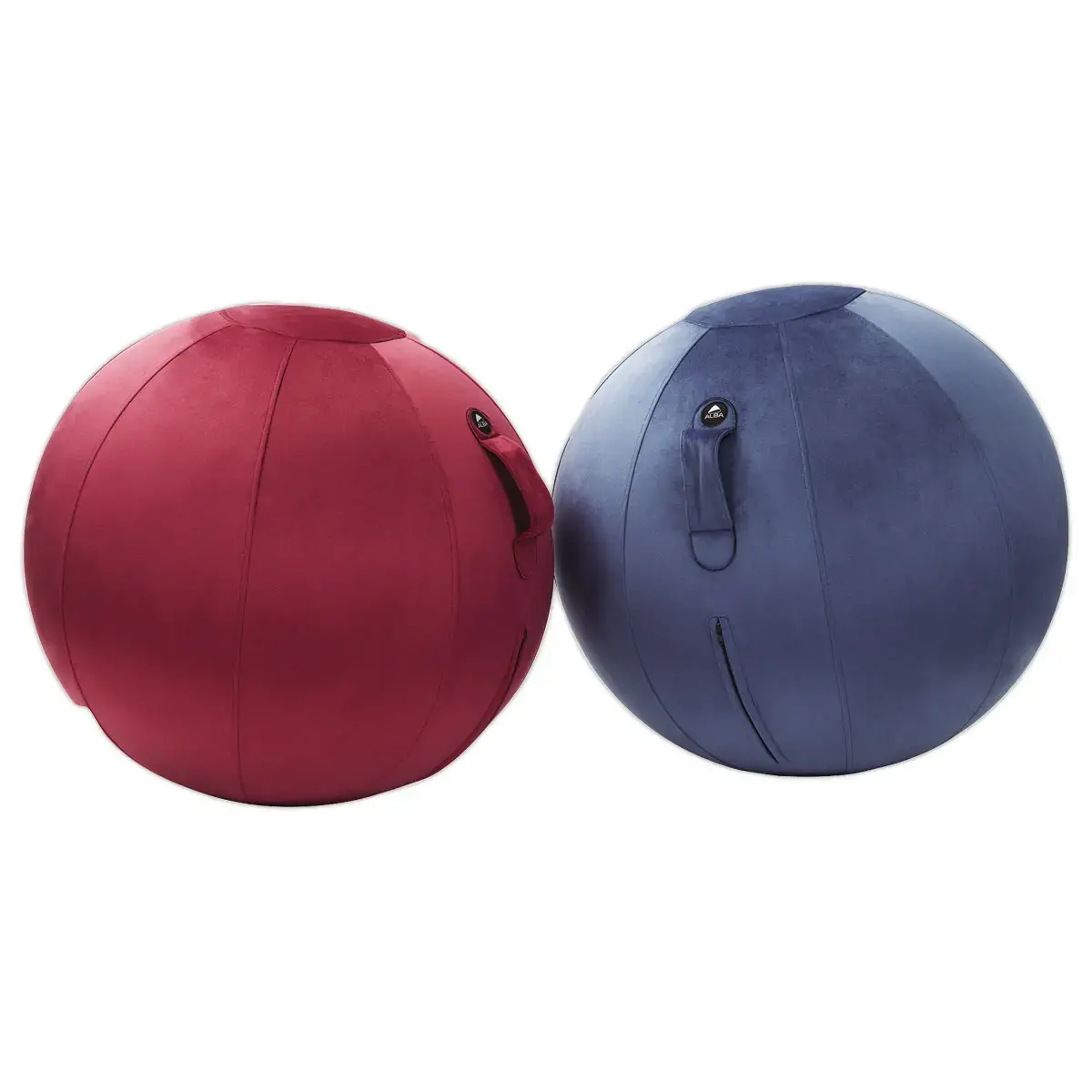 Ergonomische zitballon in fluweel - &Oslash; 65 cm 