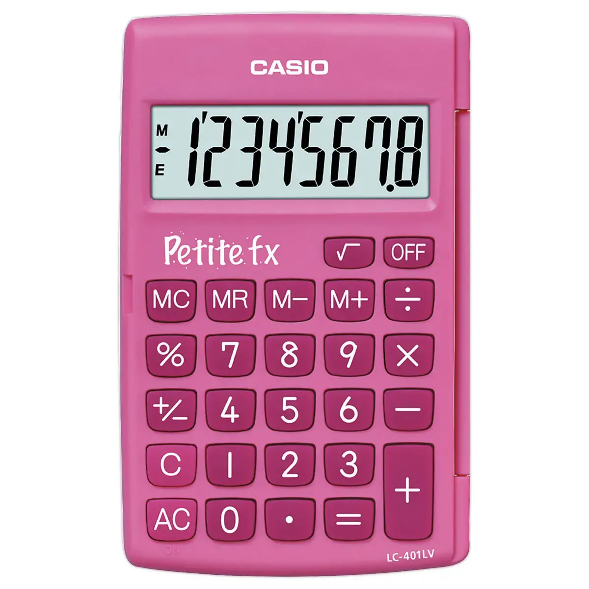 Casio kleine FX roze rekenmachine 