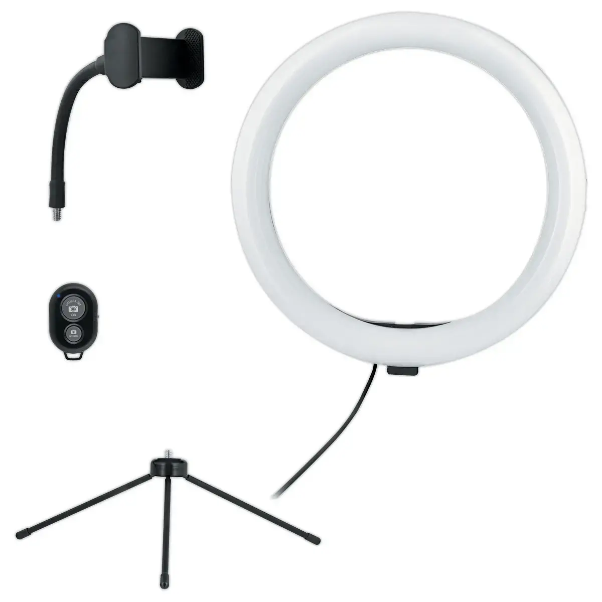 LED-ring 10" voor smartphone T'NB zwart 