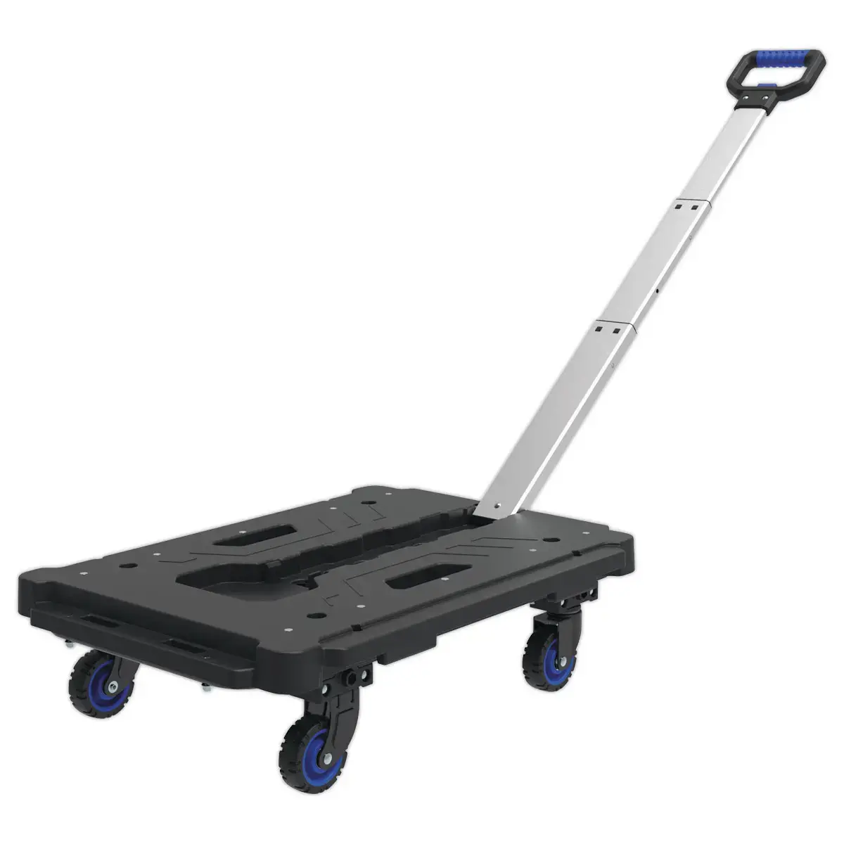 Rollend plateau met telescopische handgreep
