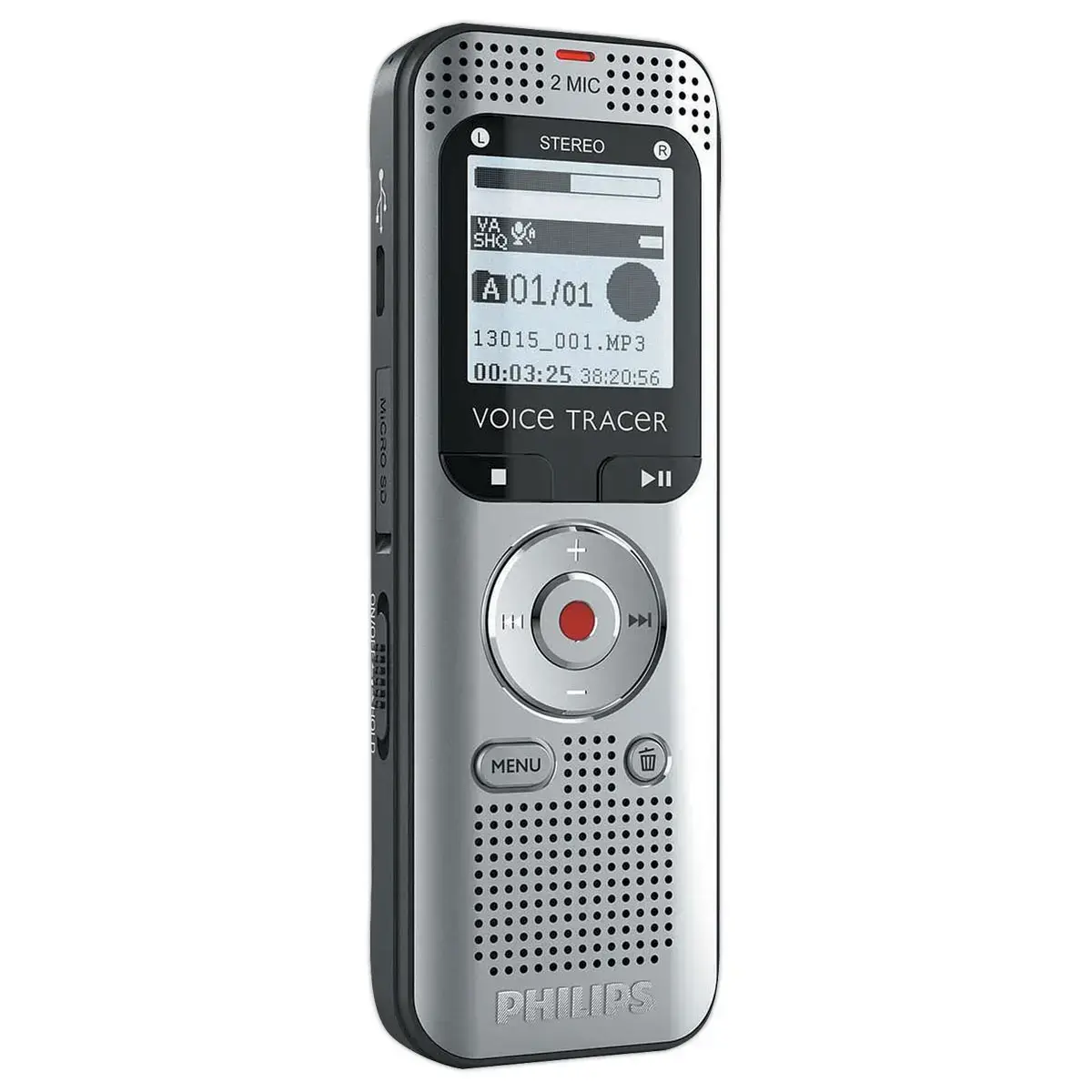 Audio recorder DVT2015 PHILIPS grijs
