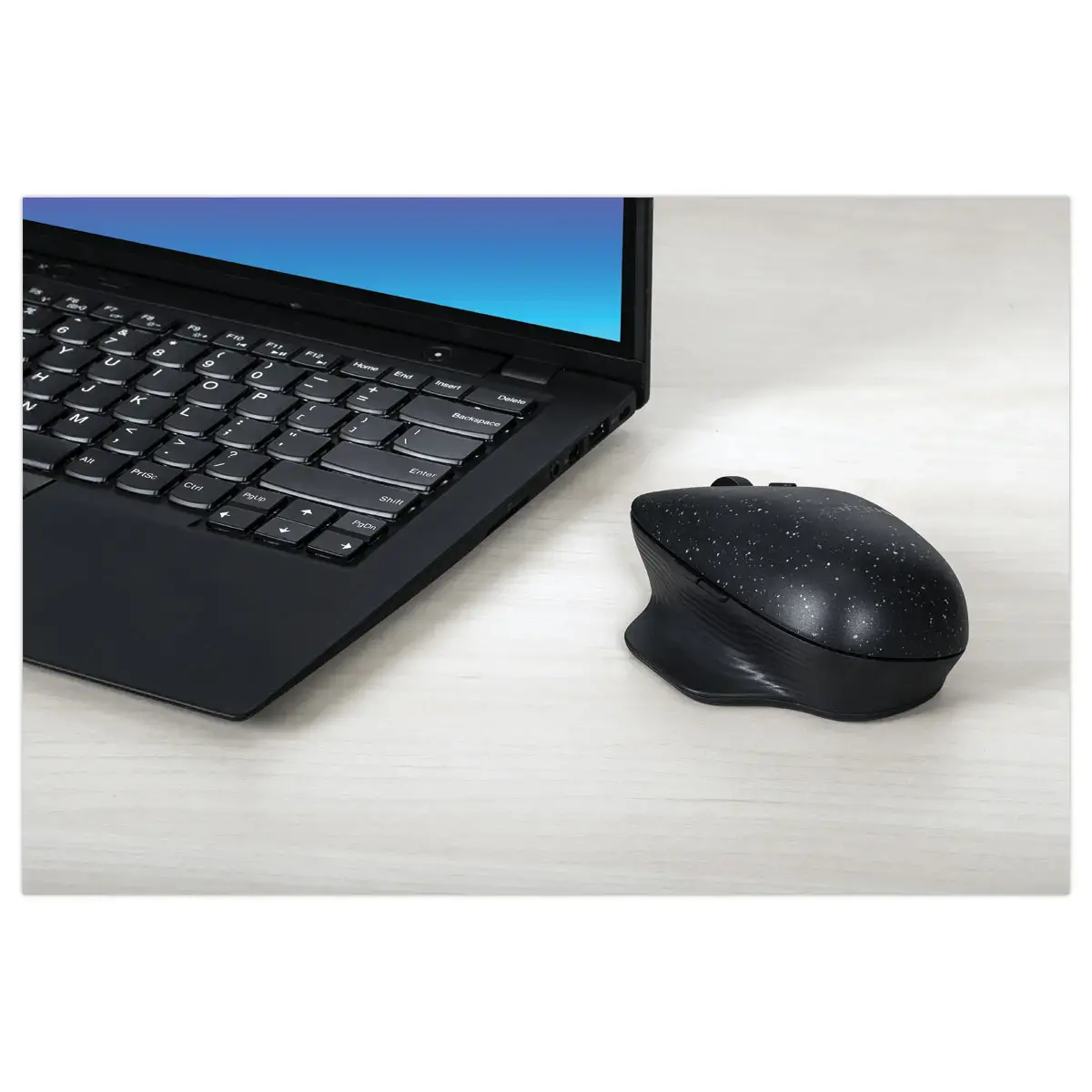 ErgoFlip EcoSmart duurzame ambidextrous muis - Zwart 