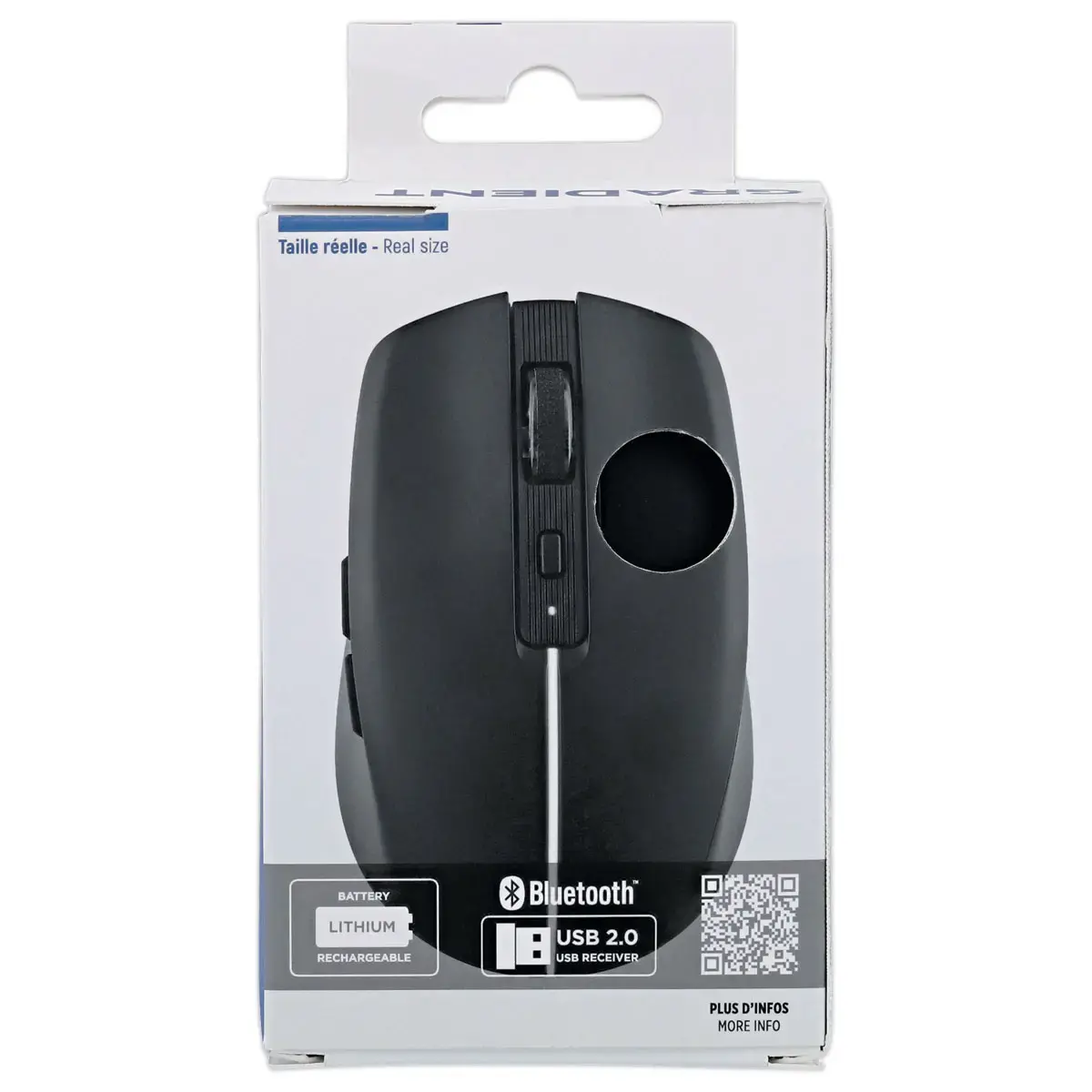 Dual Connect zwarte gradient muis
