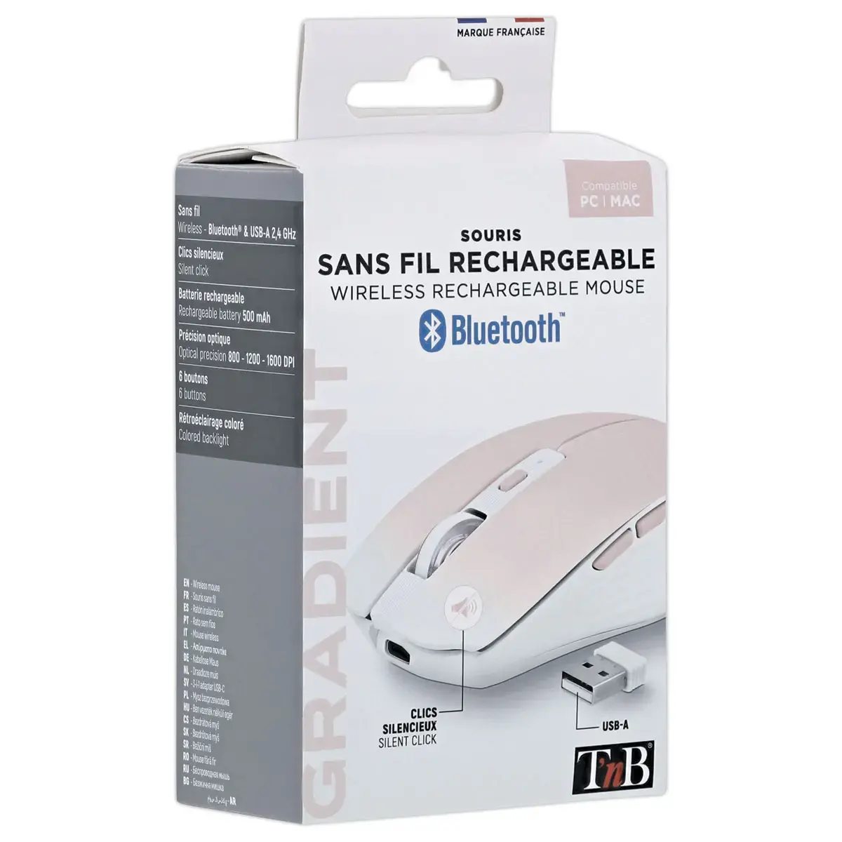 Roze Dual Connect gradient muis