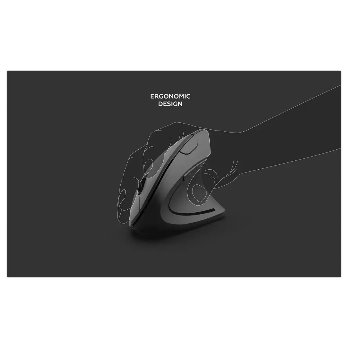 Draadloze verticale muis Mobility Lab ergonomisch voor rechtshandigen 