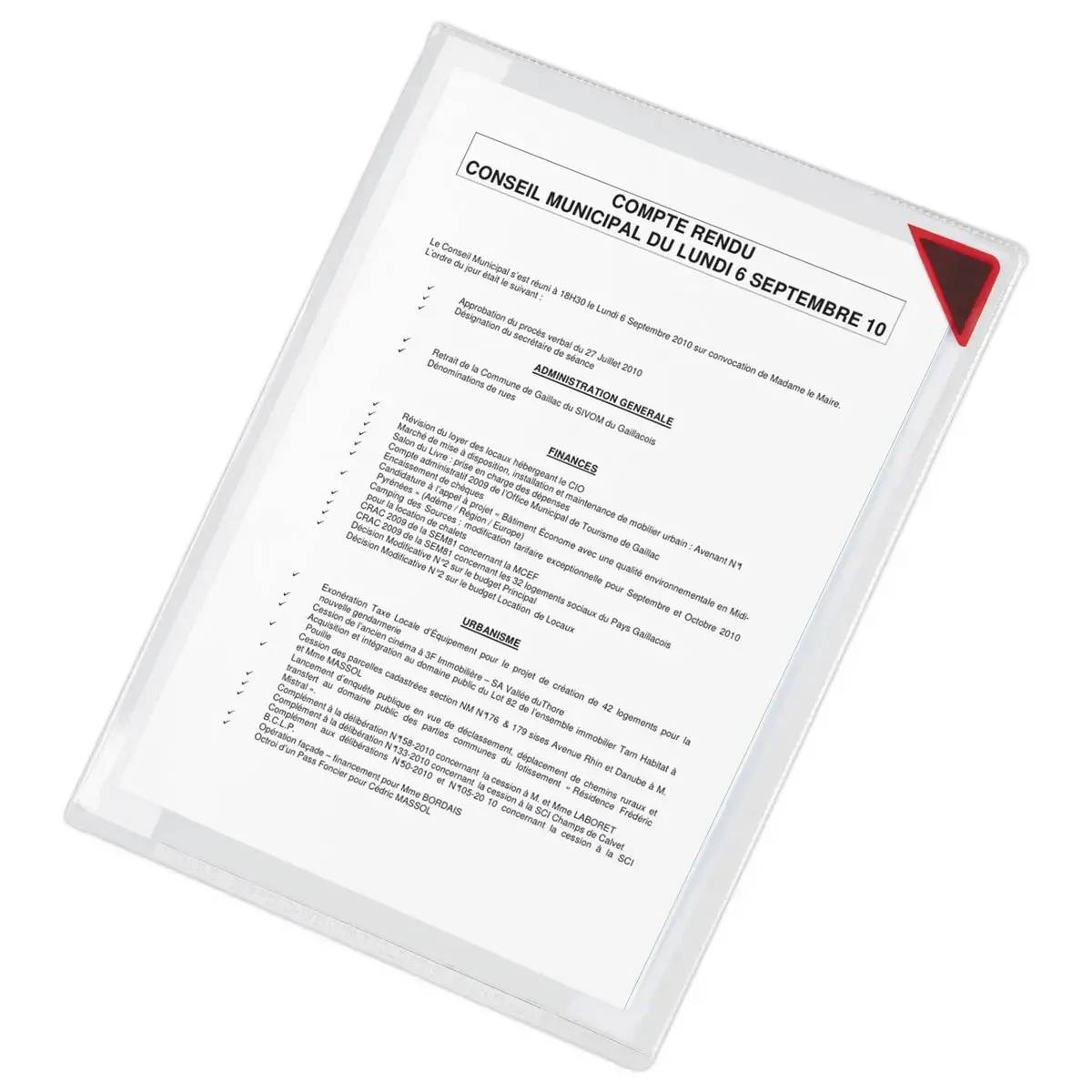 2  Kleefbare hoekmappen A3 