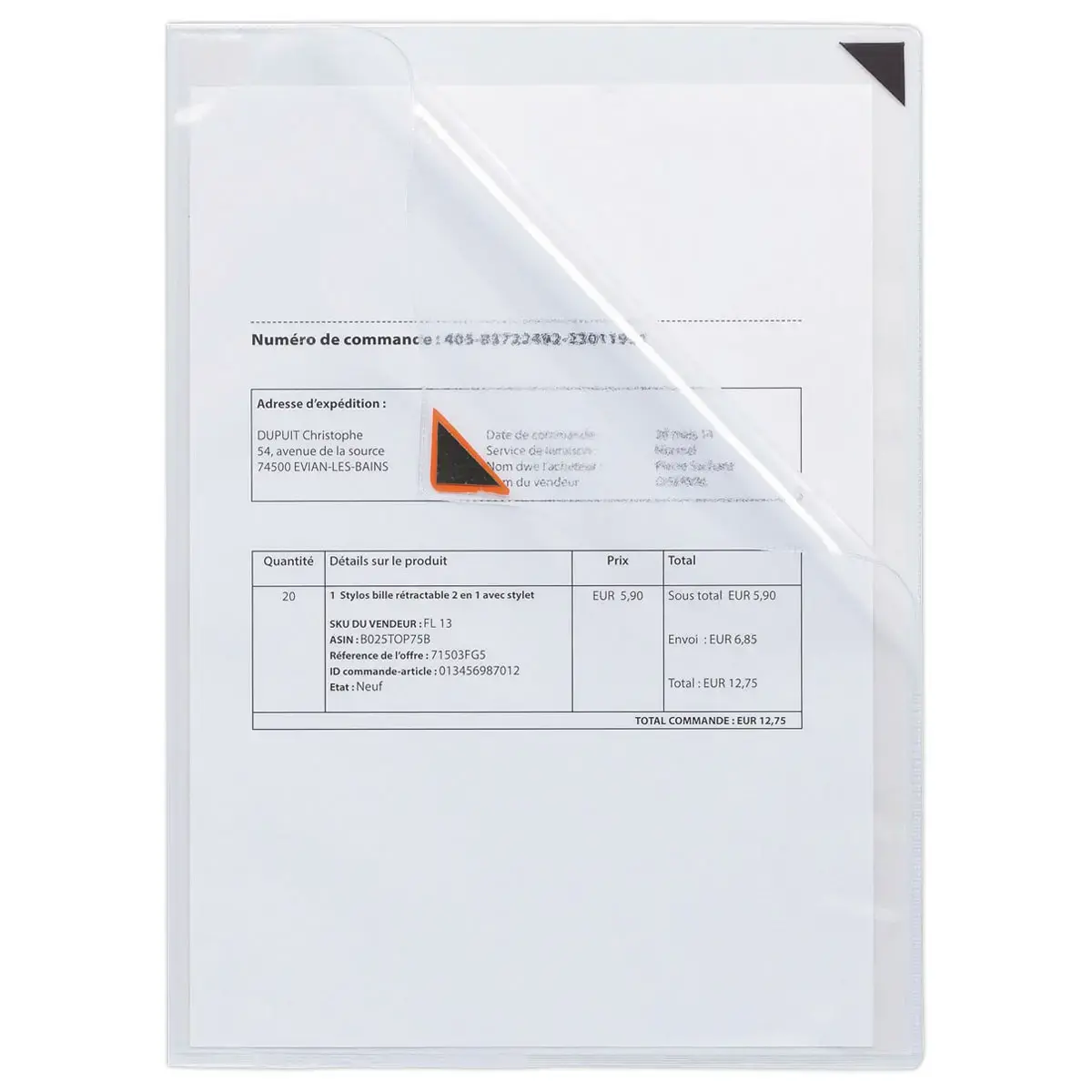 2  Kleefbare hoekmappen A3 