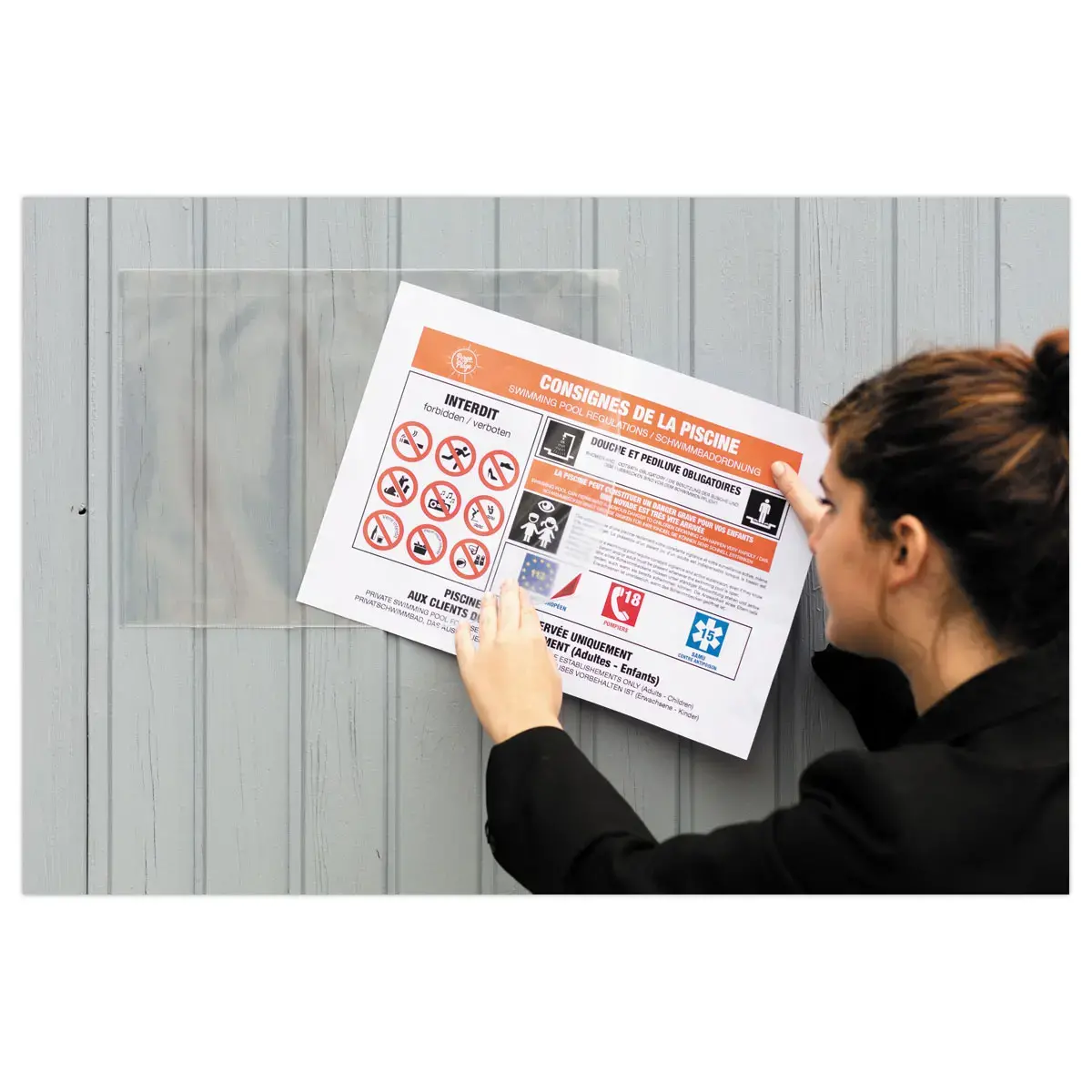 2  Kleefbare hoekmappen A3 