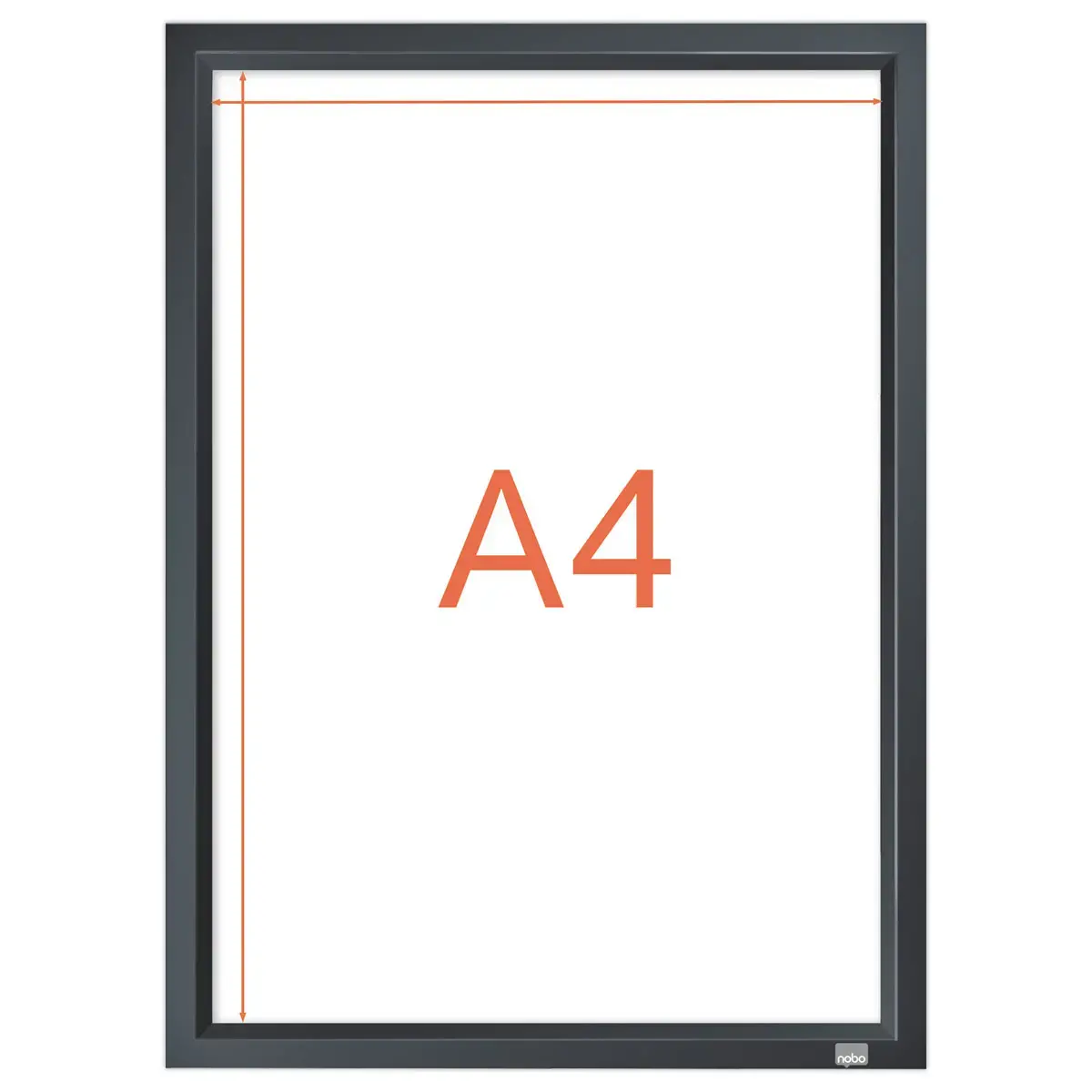 Klever A4 affichehouder Nobo - zwart