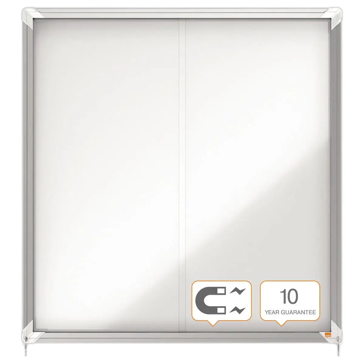 Premium Plus binnenvitrines - 12xA4- Nobo magn Wit