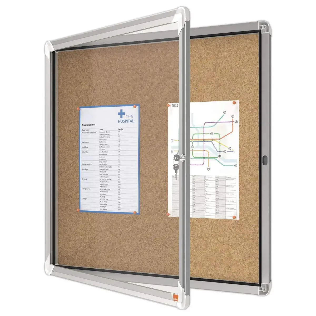 Magnetische vitrine voor binnen Nobo PREMIUM PLUS 6xA4 -liège