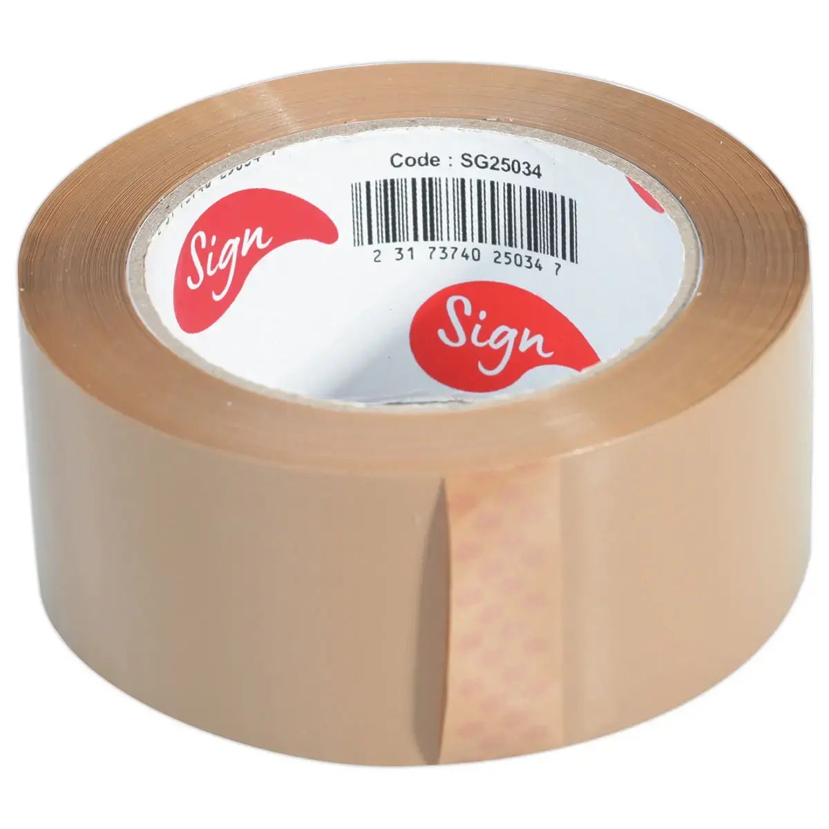 6  Rollen polypropyleen verpakkingsplakband havana -100 m x 48 mm 50 &micro; 
