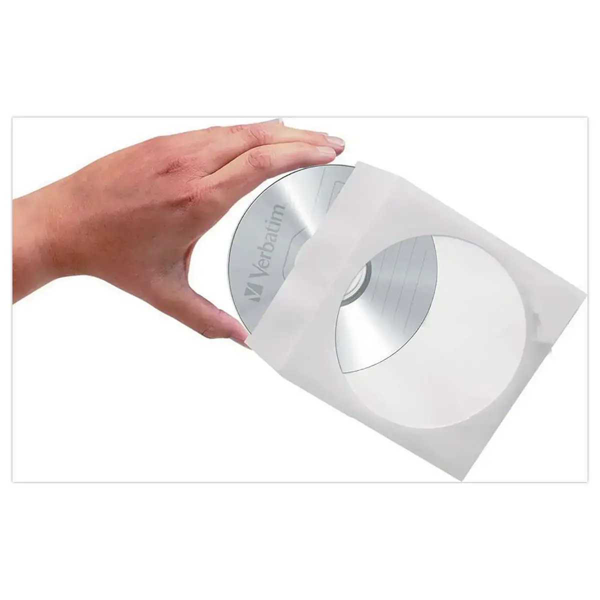 50 CD/DVD hoesjes papier