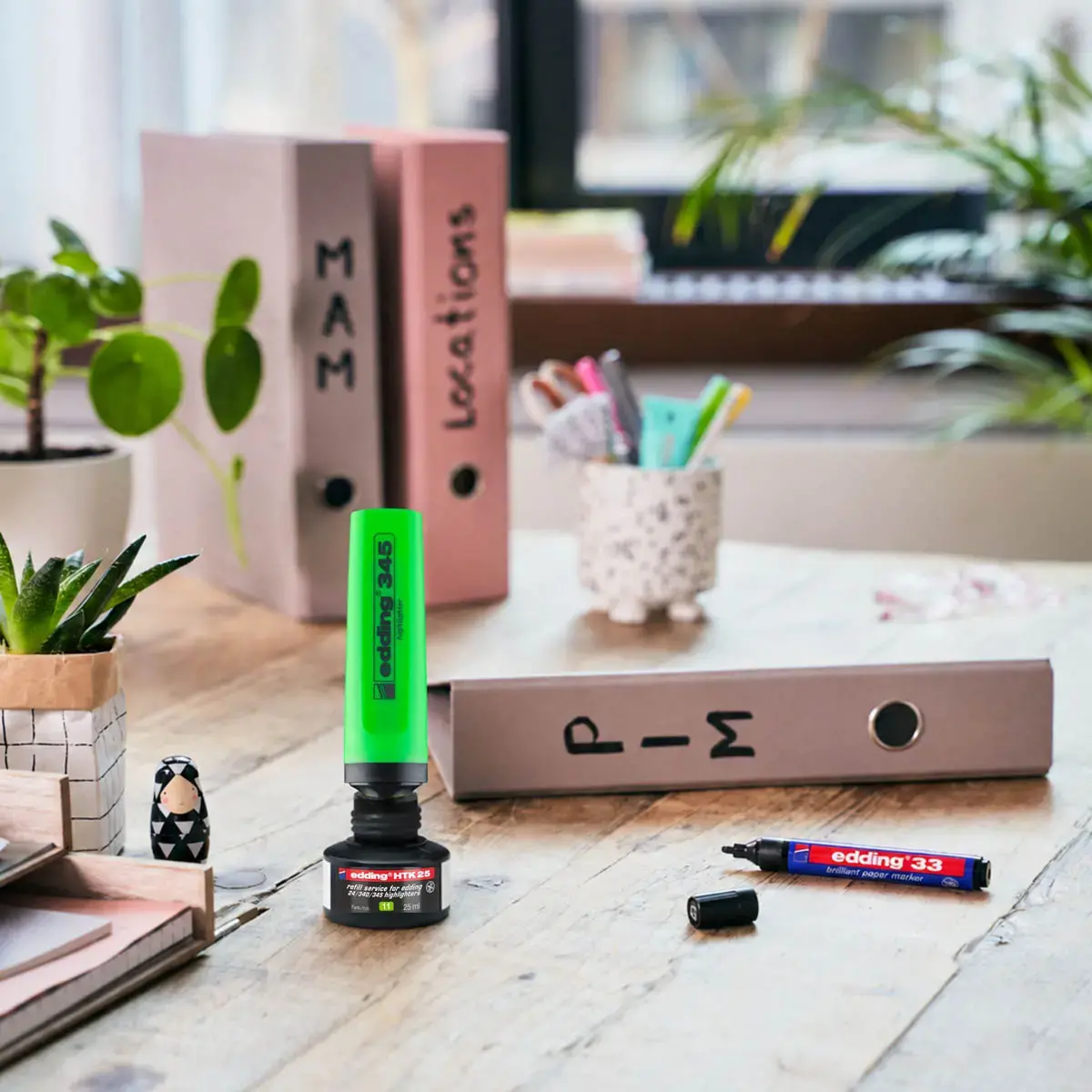 Oplader markeerstift EDDING - Ecoline E24 - Lichtgroen
