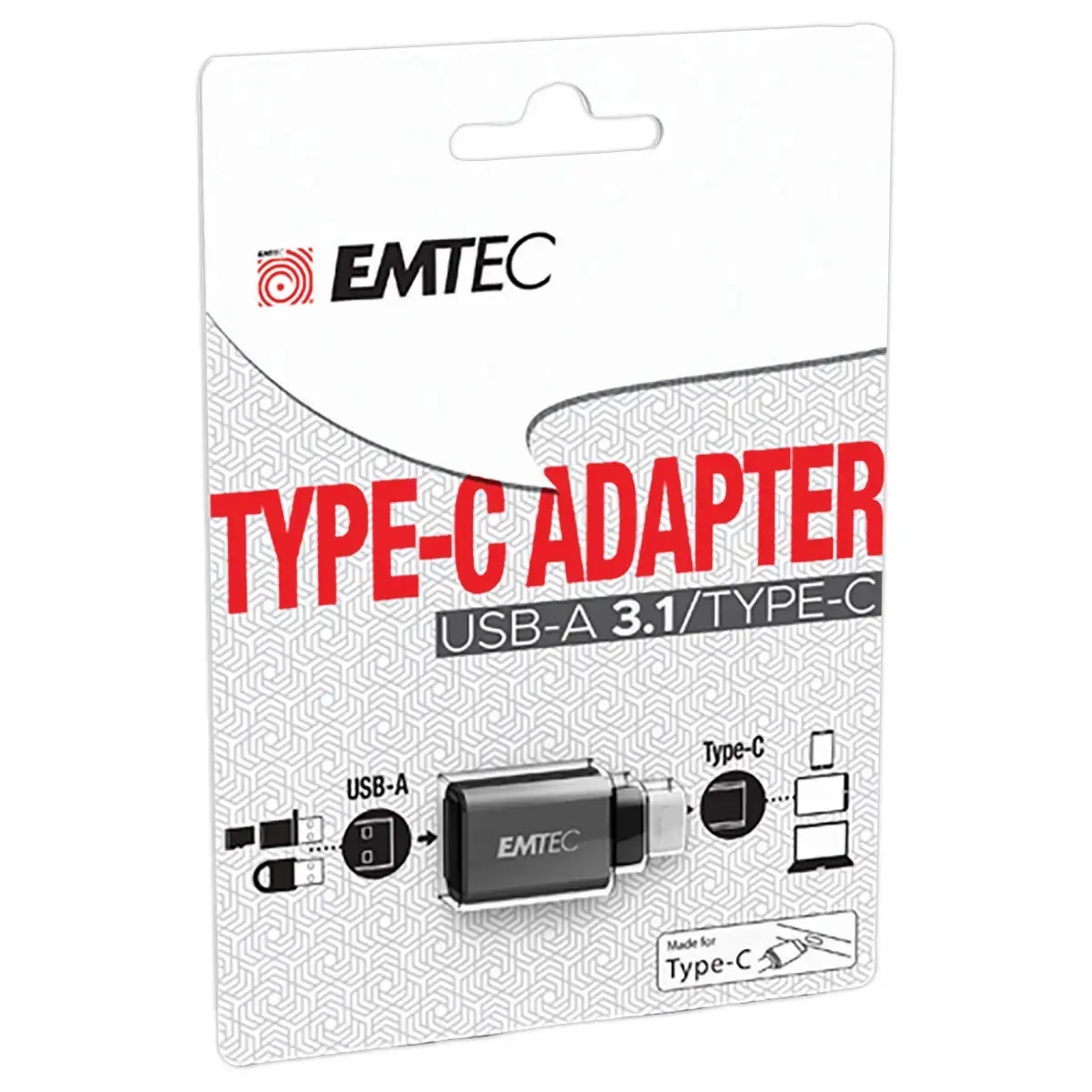 USB TYPE C 3.1 adapter zwart
