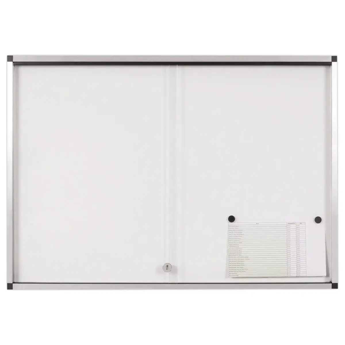 Extra platte binnenvitrine met schuifdeuren 18A4 